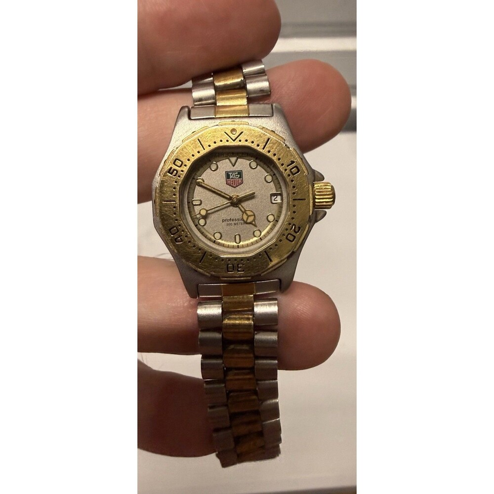 TAG HEUER Professional Combo S95.208 Stainless Steel Quartz Ladies Watch w/COA